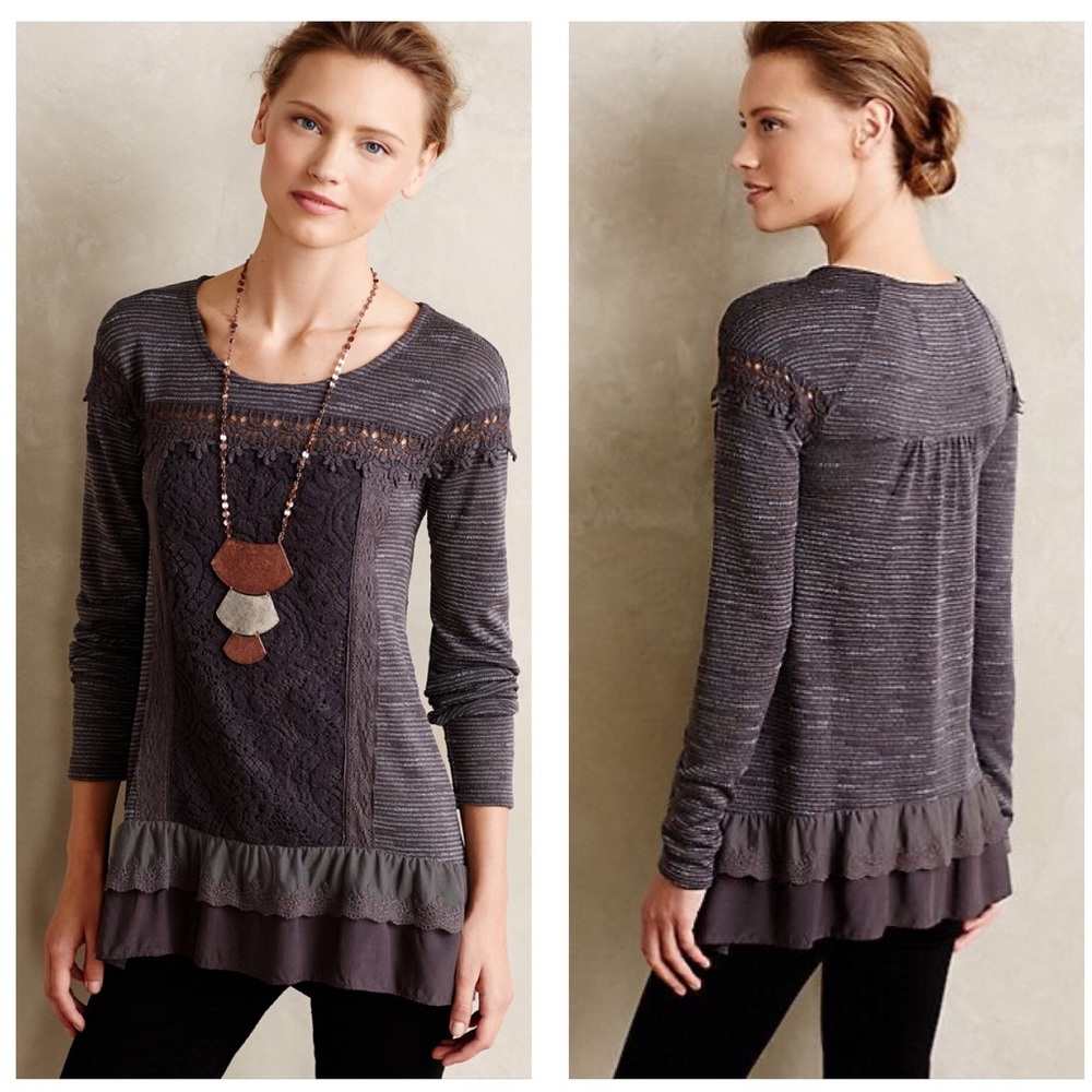 ❌SOLD❌ NWT Anthropologie Greylace Tunic Top XS